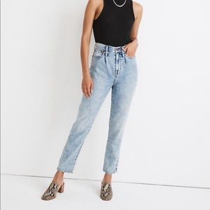 Madewell Pleated Mom Jean high waist NWT 90s style